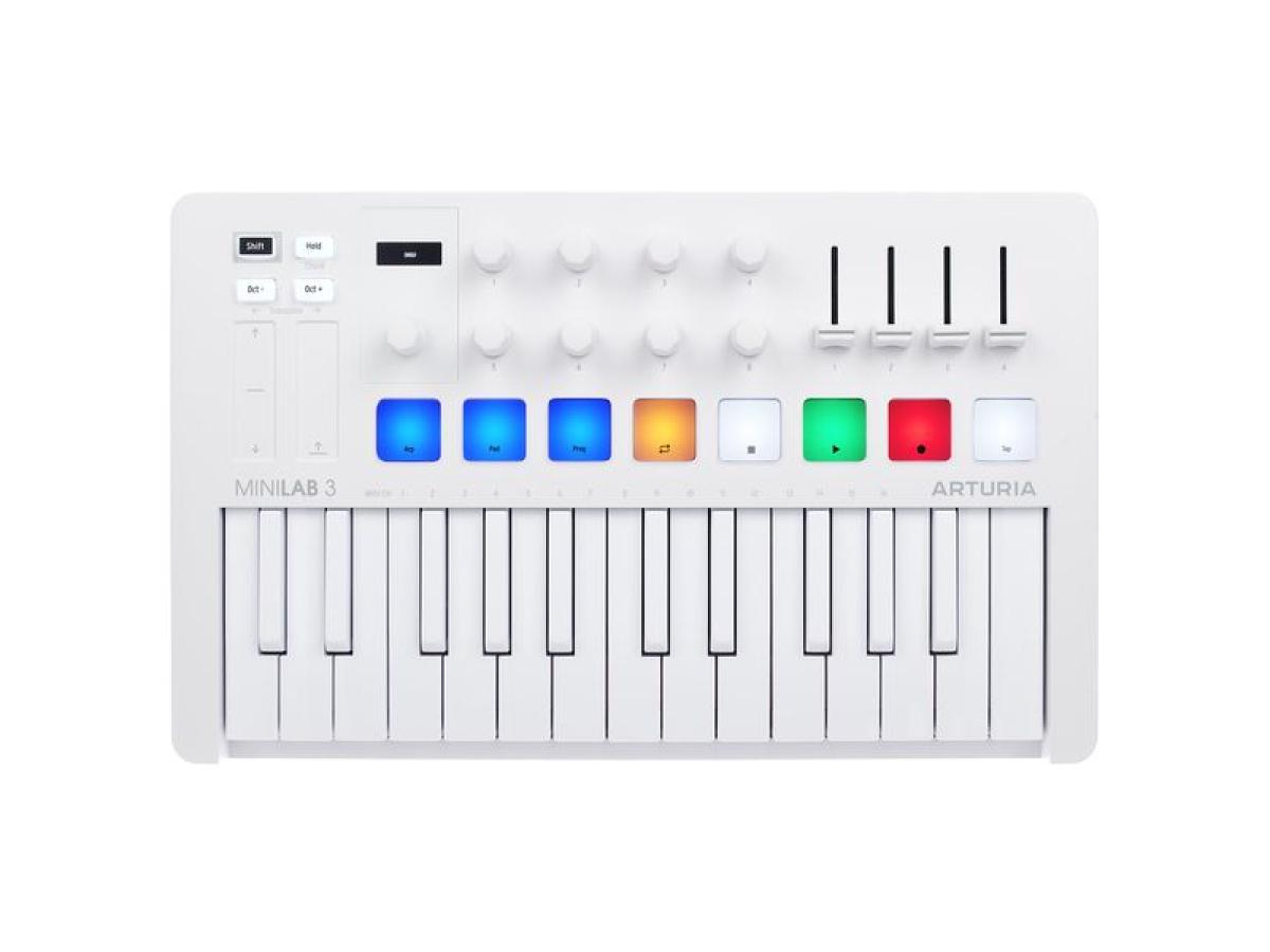 Arturia MiniLab 3 Alpine White. - BimotorDJ